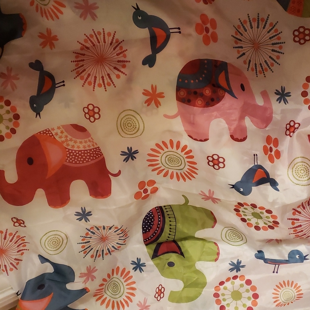Elephant shower curtain